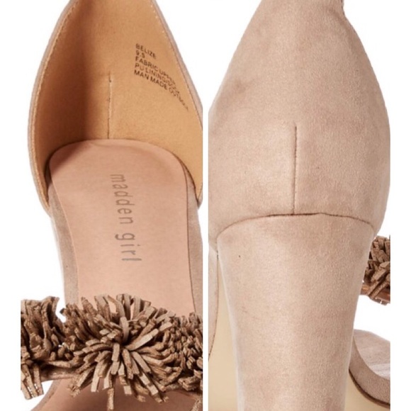 Sexy Madden Girl Blush Fabric Belize Sandal 7M - Picture 7 of 7